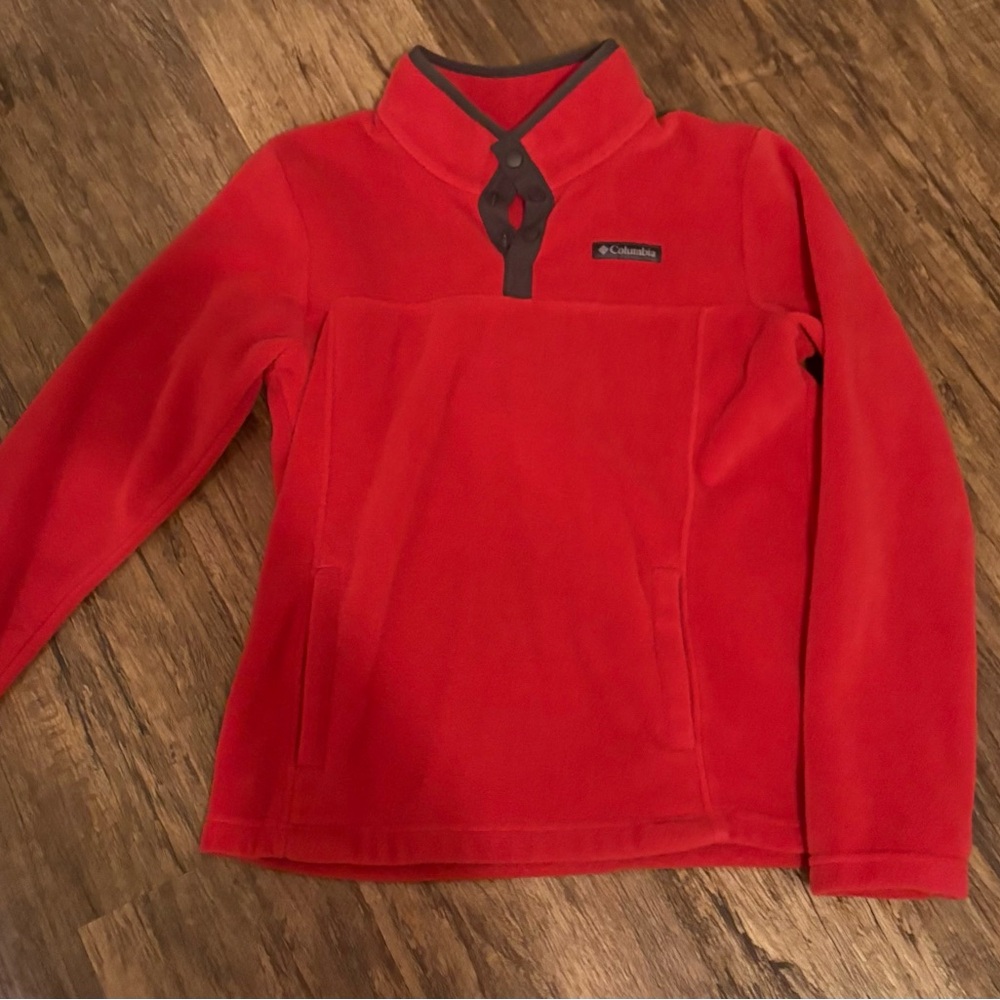 Boys Columbia Vibrant Red Fleece Jacket
Size Large